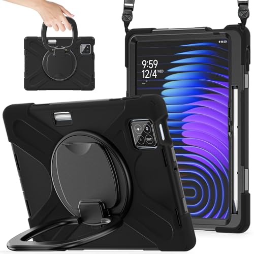 Carcasa Xiaomi Mi Pad 7 Pro anticaídas con soporte 360 y correa hombro