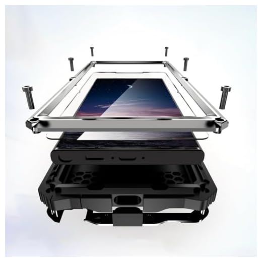 Lunivop Capa para Samsung Galaxy S25 Ultra de metal resistente para proteção de lente de tela integrada à prova de poeira resistente de grau militar [as impressões digitais não funcionam] prata
