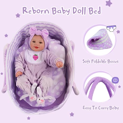 2 muñecas bebé Reborn Sunny y Carina miniatura 4