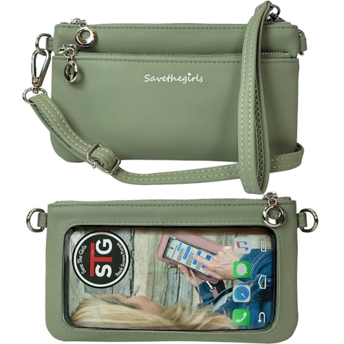 Image of Save the Girls Cell Phone Purse - Touch Screen Women's Crossbody Bag - Clutch Purses for Women (Bella)