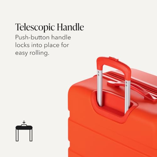 Image of SwissGear 7366, Orange, Checked-Large 27-Inch, Signature Hardside Expandable Luggage With Spinner Wheels