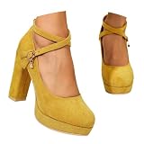 Nuqqichongtian Absatzschuhe Damen,Damen Pumps mit hohem...