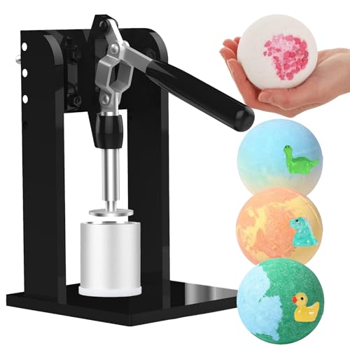 Bath Bomb Press Machine 2.36 inches Bath Bomb Molds with Surprise Inside for DIY Shower Steamer Shampoo Bar
