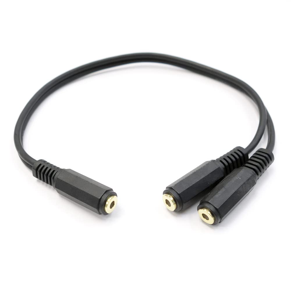 Amazon.co.jp: オーディオ分配ケーブル(3.5mmステレオ(メス)と3.5mm