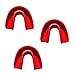 3 Pack! Youth Form Fit Mouthguard without Strap (Red)