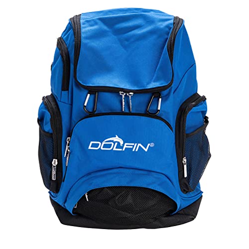 Dolfin Swimwear Large Sports Backpack - Comfort Back, Pockets, and Adjustable Straps
