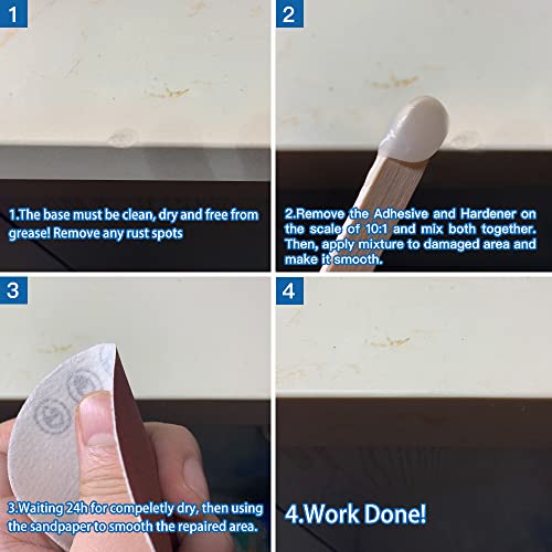 Granite, Marble And Quartz Countertops Chip Repair Kit - Fix Nicks, Chips, Or Scratches On Granite, Marble Porcelain, Corian, Travertine, Quartz And Other Natural Stone And Acrylic Surfaces. #TOP4