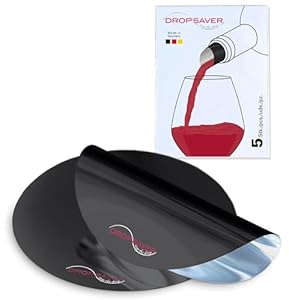 DROPSAVER Tropffreier Weinausgießer Schwarz, 5 Stück