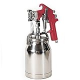Thunder Hardware 4001J 34 oz Siphon Feed Spray Gun - 1.8mm Nozzle for a Variety of Low Viscosity Paints, Such as Lacquer, Enamel, Stain, Urethane with air Flow and Paint Pattern Control knob