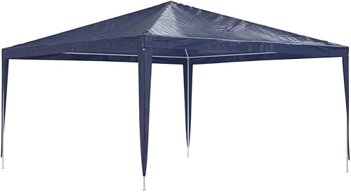 Miniatura 10 de vidaXL - Tienda de campaña blanca para exteriores, toldo UV y resistente al agua, marco de hierro resistente, fácil de montar, 6.6 x 6.6 x 7.9 pies