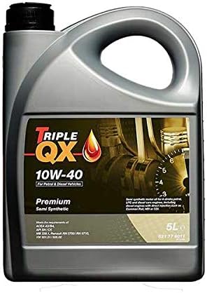Triple QX Premium SAE 10W40 Part Semi Synthetic Engine Oil 5L A3 B3 B4 5 Litre