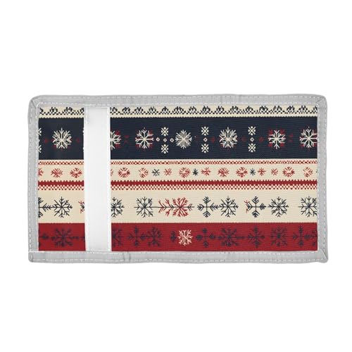 ALAZA Kids Wallets for Boys Girls Toddler Trifold Wallet Children Small Snowflake Nordic with Zipper Coin Pocket2