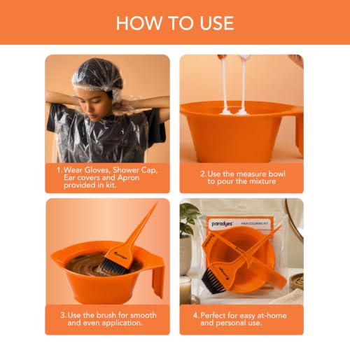 Image of paradyes 7-in-1 DIY Hair Colouring Kit for Men & Women