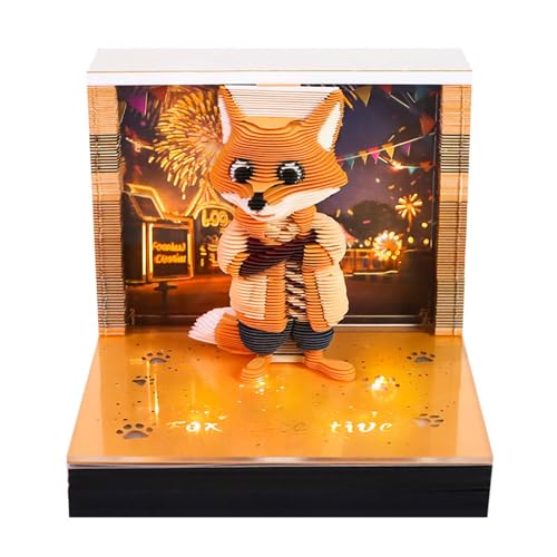 Cadeau créatif bloc notes calendrier 3D 2026 idéal pour surprendre