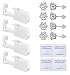 TC-SMAR 4 Pack Disposable Ear Piercing Gun Kit With Built-in transparent Cubic Zirconia Ear Studs