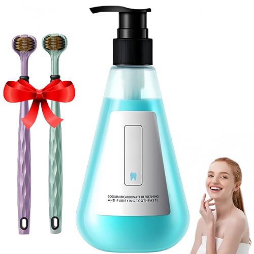 Pasta dental Allfound, Pasta dental blanqueadora con niacinamida y menta, Natural, Intensivo, Deslumbrante | Limpieza profunda | Eliminación de manchas | Aliento fresco y cuidado bucal (1 Piezas)