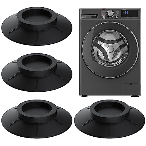 Lot de 4 Pied Anti Vibration pour Machines à Laver Séchoirs