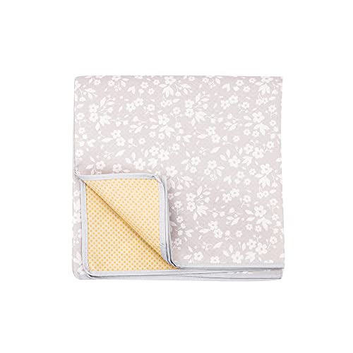 Image of Baby Splat Mat for Under High Chair - WWaterproof and Washable Eating Mat for Toddlers&Kids, Portable Play Mat and Table Cloth 43 inch (Flower)