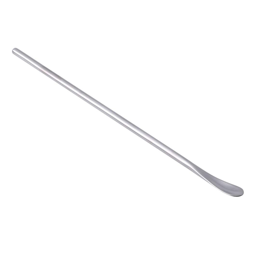 LIUCM Mixing Spoon Long Stem Stirring Stick Long Handle Honey Coffee Stir Bar Spoon Household Tableware Silver
