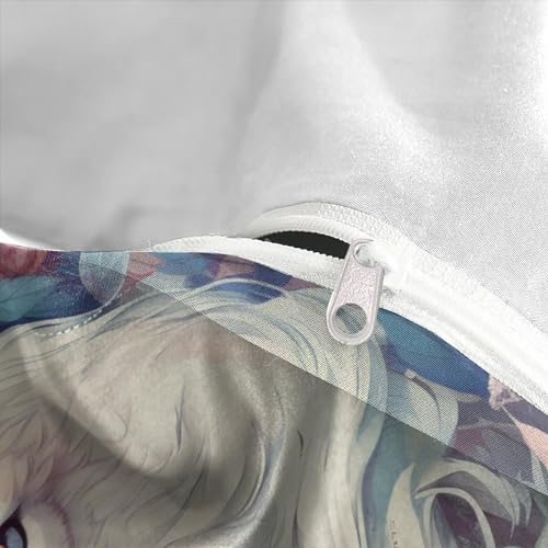 Housse de couette loup imprimé 3D avec zip fermeture facile - 8