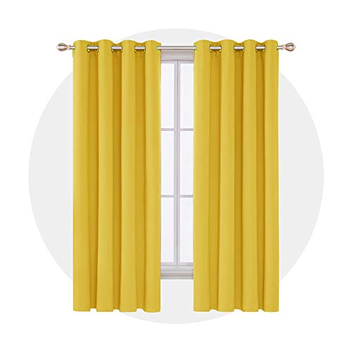 Image of Deconovo Blackout Curtain for Living Room 72 Inches Long, Door Curtain