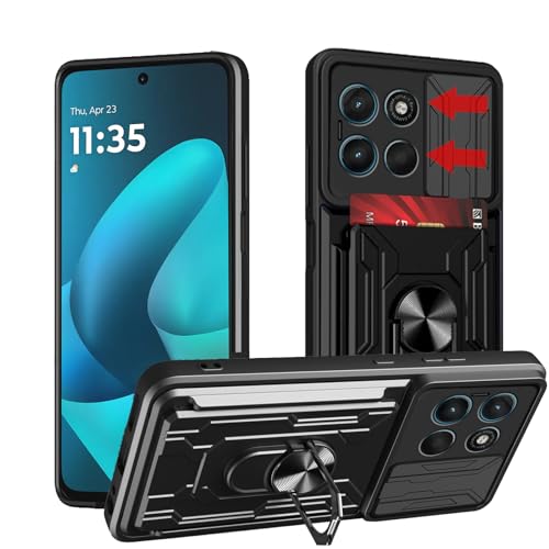Coque Motorola Moto G57 Power avec protège-caméra coulissant et anneau