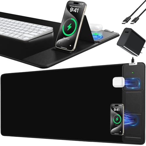 Image of Mouse Pad, Office Desk Mat, Large Gaming Mousepad with Superior Micro-Weave Cloth, XXL Desk Pad with Stitched Edges, Non-Slip Writing Pad for Gamer, Laptop, Work & Home