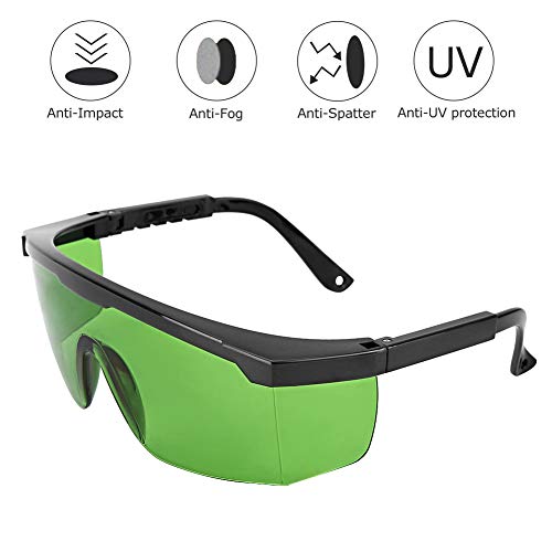 Preisvergleich Produktbild Schutzbrille, 200-450 / 800-2000 / 1064nm Schutzbrille UV-Schutzbrille, verstellbar, Lichtbogenschutz, Antistatik, Augenschutz gegen Stöße