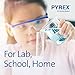 PYREX Griffin Borosilicate Glass Beaker- Low Form Graduated Measuring Beaker with Spout– Premium Scientific Glassware for Laboratories, Classrooms or Home Use - PYREX Chemistry Glassware, 600mL, 2/Pk