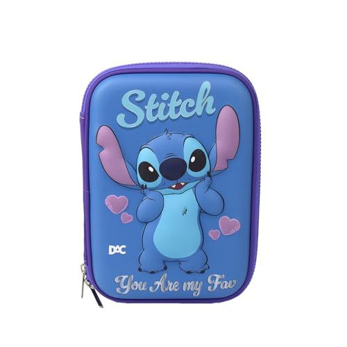 DAC - Estojo 3D com 1 Zíper - Stitch