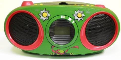 Portable, Teenage Mutant Ninja Turtles Boombox CD Player with Text Display, AM/FM Stereo Radio, Repeat Function Consumer Electronic Gadget Shop