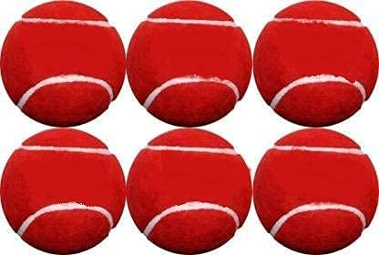 NILAY Tennis Ball Light Weight, Made of Rubber for Cricket Training, Tennis Training, Cricket Rubber Tennis Ball Cricket Tennis Ball Red (Pack of 6) (B0B82JW9C5) Amazon Price History, Amazon Price Tracker