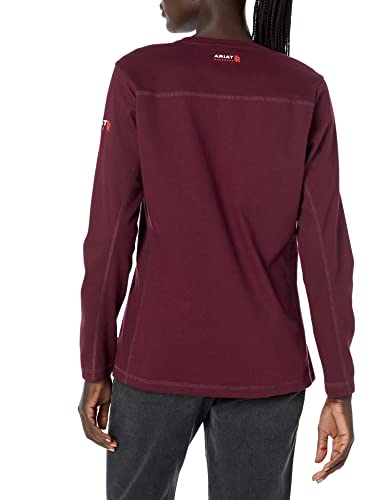 Image of ARIAT FR AC Crew Top, Malbec, 2X-Large
