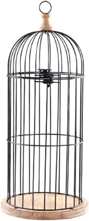 Big Bird Cage Iron Art Home Living Room Decoration Retro Bird Cage Decoration Suitable for Small Birds, Parakeets, and More Parakeet Cage(Large)