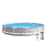 Piscina redonda sobresuelo Prisma Frame INTEX, medidas piscina: 366 x 76 cm y capacidad: 6.503 litros