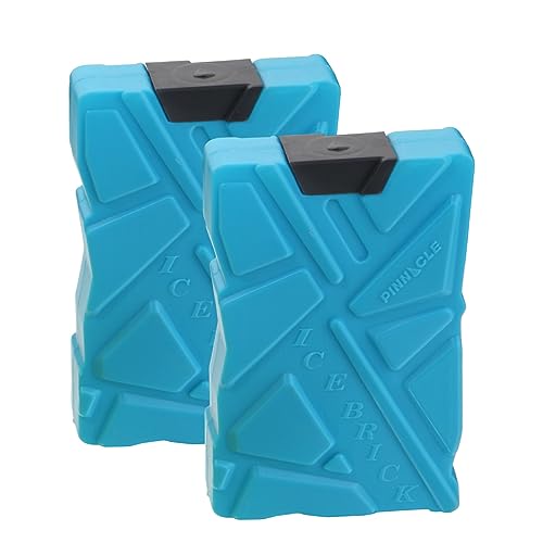 Image of Pinnacle Ice Blocks for Cooler Set of 2 – Multipurpose Ice Packs for Coolers Long Lasting Reusable Refreezable –No Leak Lunch Box Ice Pack – Non BPA Food Safe Freezer Packs for Coolers - 20 oz.