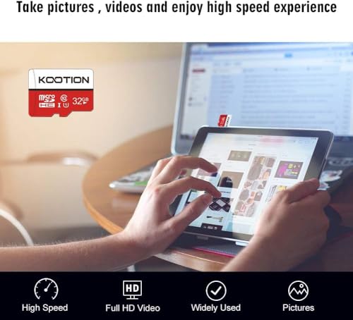 Image of KOOTION Memory Card 3 Pack 32GB Micro SDHC for Cameras, Smartphones and Tablets, 32GB Micro SD Card SDHC UHS-I, U1, C10