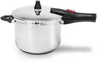 Brinox - Panela de Pressão Inox Ultra com Fundo Triplo 6L Ø22cm - 4 Dispositivos de Segurança