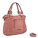 Montana West Womens Pink Crossbody Hobo Bags for Women Soft Leather Handbags Crossbody Shoulder Bag MWC-581PK