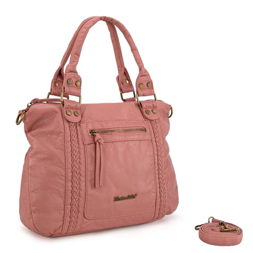 Image of Y2K Purses Hobo Bags for Women Roomy Washed Leather Handbags with Crossbody Strap