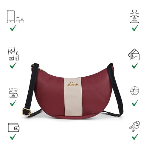 Image of Lavie Women's Bonnie Hobo Colorblock Crossbody Sling Bag | Ladies Purse Handbag | Gift for Women