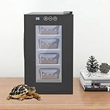 Wiyuer Incubadora con pantalla LED de 55 W, incubadora de 23 l, para reptiles pequeños, incubadora de huevos, refrigeración y calefacción, incubadora científica de laboratorio científico