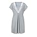 QinMM Vestido de Lactancia Maternidad de Noche Camisón Mujeres Embarazadas Ropa de...