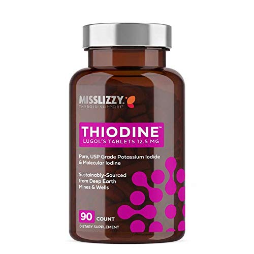 Thiodine Lugol's Iodine Tablet Supplement 12.5mg, Easy-to-Swallow, 90 Pills Thiodine Lugol's Iodine Tablet Supplement 12.5mg, Easy-to-Swallow, 90 Pills