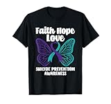Photo Gallery fede speranza amore farfalla prevenzione suicidio consapevolezza maglietta Photo Gallery fede speranza amore farfalla prevenzione suicidio consapevolezza maglietta