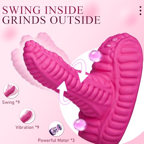 Image of Riding Dildo Vibrator Womens Sex Toy - 360 Swing Dildos Sit-On Grinders for Women, Remote Control Vibrators with 9 Swings Vibrations for G Spot Clit Stimulation, Toendi Female Adult Sex Toys Games