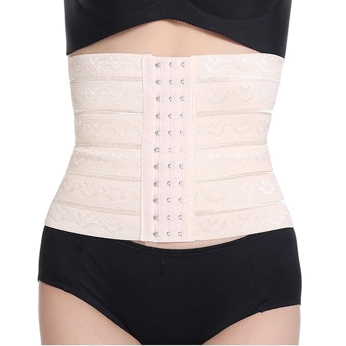 Waist Trainer Corset for Women | Adjustable Tummy Tucker Body Shaper with Hook Rows | Slimming Belt for Waist & Back Support (Beige, Free Size) Waist Trainer Corset for Women | Adjustable Tummy Tucker Body Shaper with Hook Rows | Slimming Belt for Waist & Back Support (Beige, Free Size)
