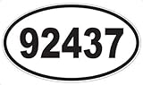 US Decal, Inc. Number 92437 Oval Sticker