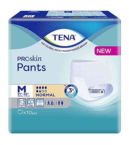 TENA PROskin Pants, Normal, M (31" - 43"), 10ct