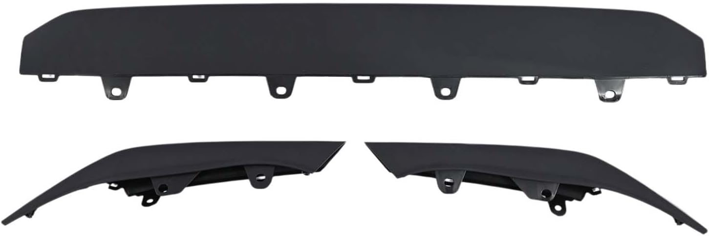 71152-T56W-A500 Front Bumper Lower Garnish Cover Trim with Side Brackets 3PCS Set Fit for Honda Civic 2025 2026, Bumper Valance Molding Plane w/(Left Driver ＆ Right Passenger Side) Bracket